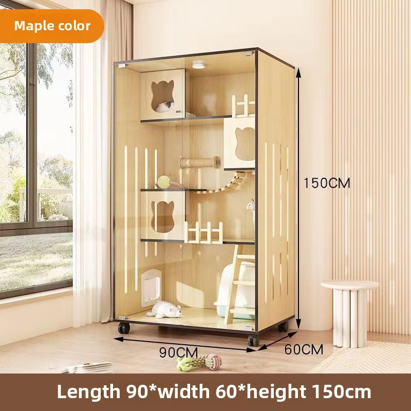 Cat Cage Cat Villa Pet Cabinet Large Free Space Luxury Cat Cat House Cat House Cat House Pet Cabinet