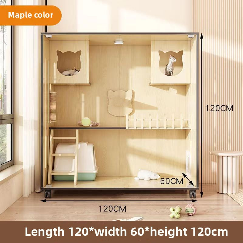 Cat Cage Cat Villa Pet Cabinet Large Free Space Luxury Cat Cat House Cat House Cat House Pet Cabinet