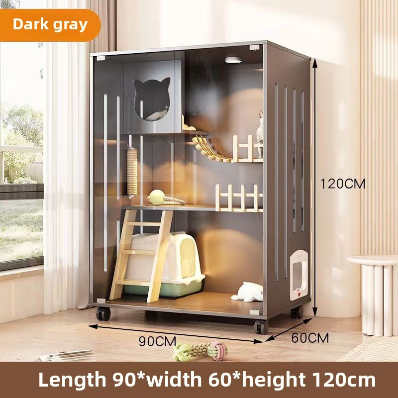 Cat Cage Cat Villa Pet Cabinet Large Free Space Luxury Cat Cat House Cat House Cat House Pet Cabinet