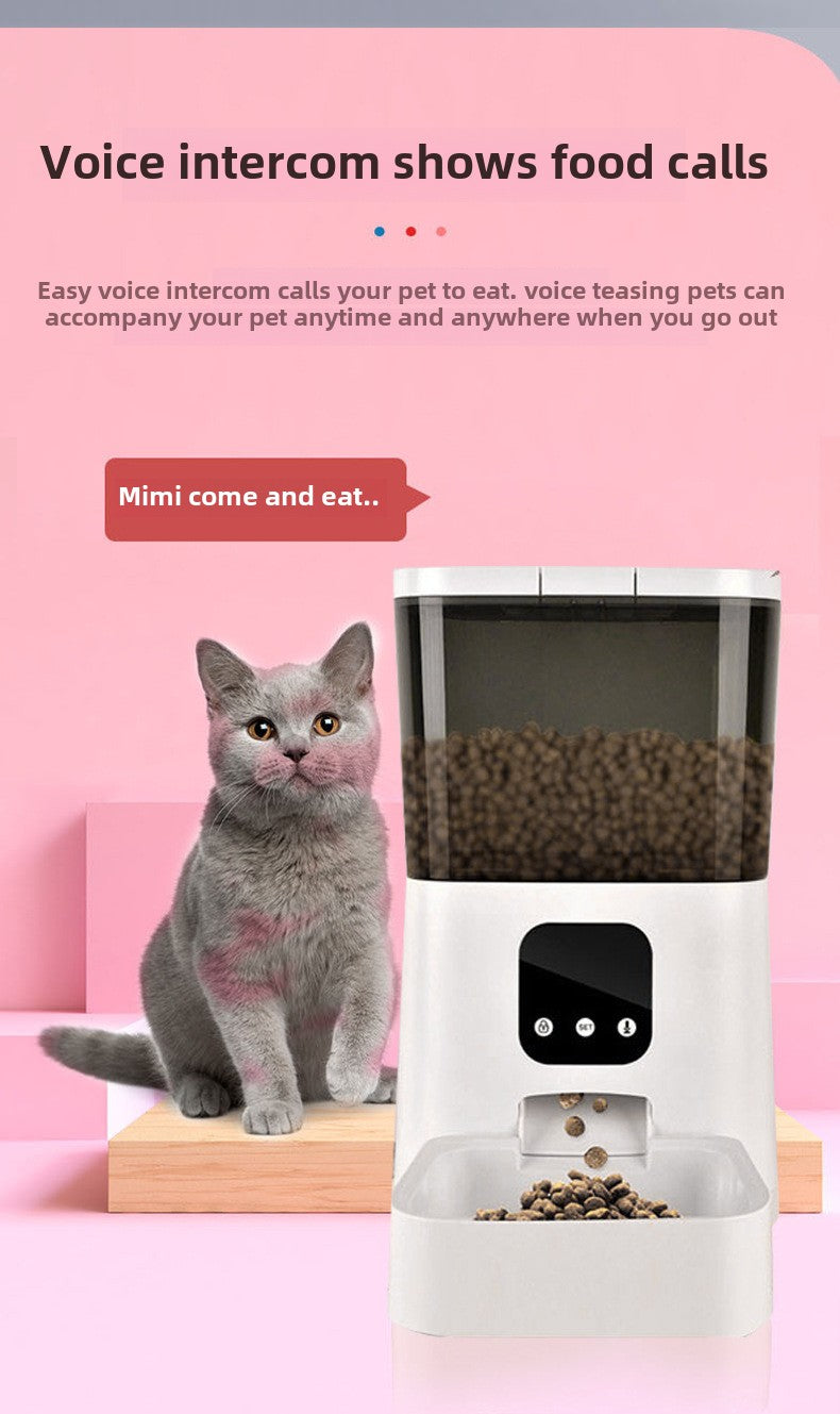 pet feeder pet smart feeder cat dog food delivery timing quantitative 7L feeder wifi cat automatic multi-function