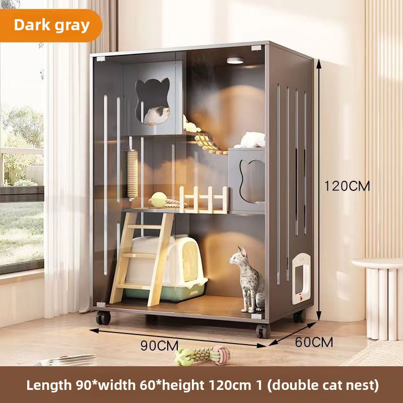 Cat Cage Cat Villa Pet Cabinet Large Free Space Luxury Cat Cat House Cat House Cat House Pet Cabinet