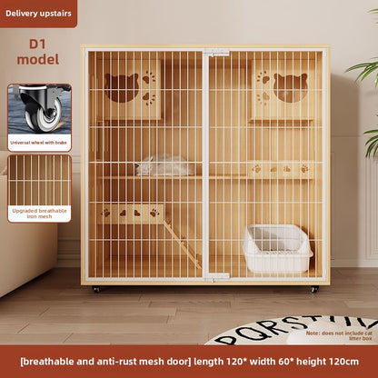 Wholesale Iron Mesh Cat Villa Pet Cabinet Cat Cage Household Indoor Cat Nest Cat House Large Space Cat House Cat House Cabinet