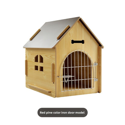 Wholesale new spot detachable wooden dog house cat house pet with window dog house chalet indoor outdoor pass