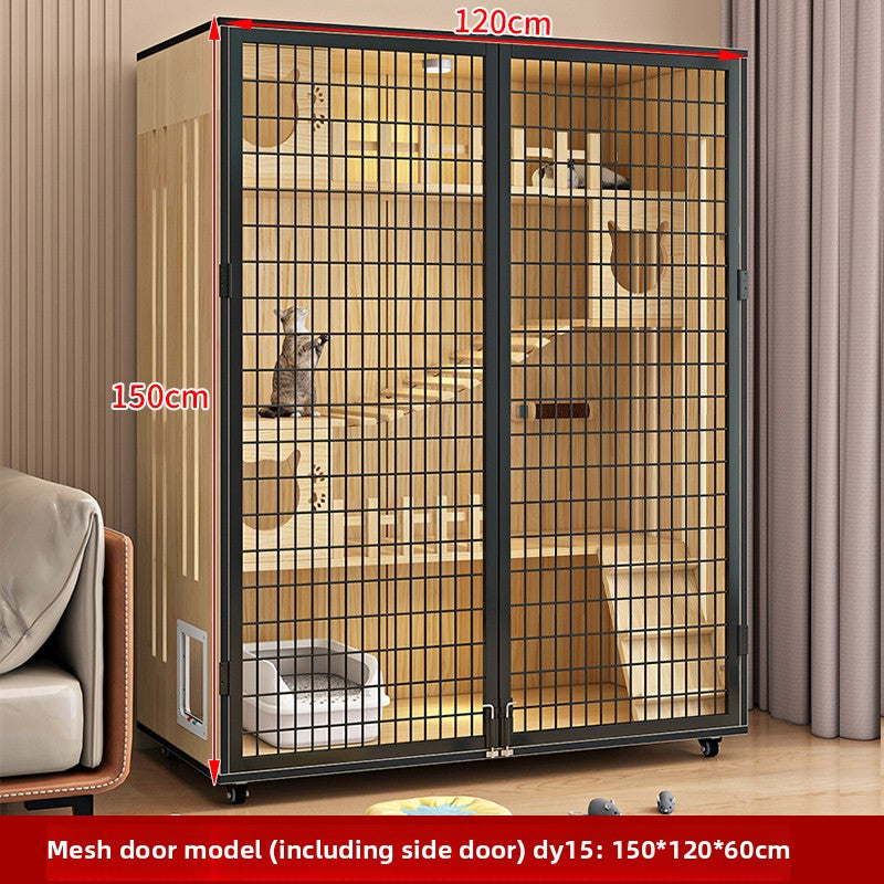 Wholesale Cat Villa Wooden Cat House  Integrated   Indoor Panoramic Cat Room