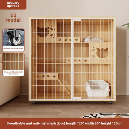 Wholesale Iron Mesh Cat Villa Pet Cabinet Cat Cage Household Indoor Cat Nest Cat House Large Space Cat House Cat House Cabinet