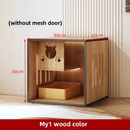 Wholesale Cat Villa Wooden Cat House  Integrated   Indoor Panoramic Cat Room