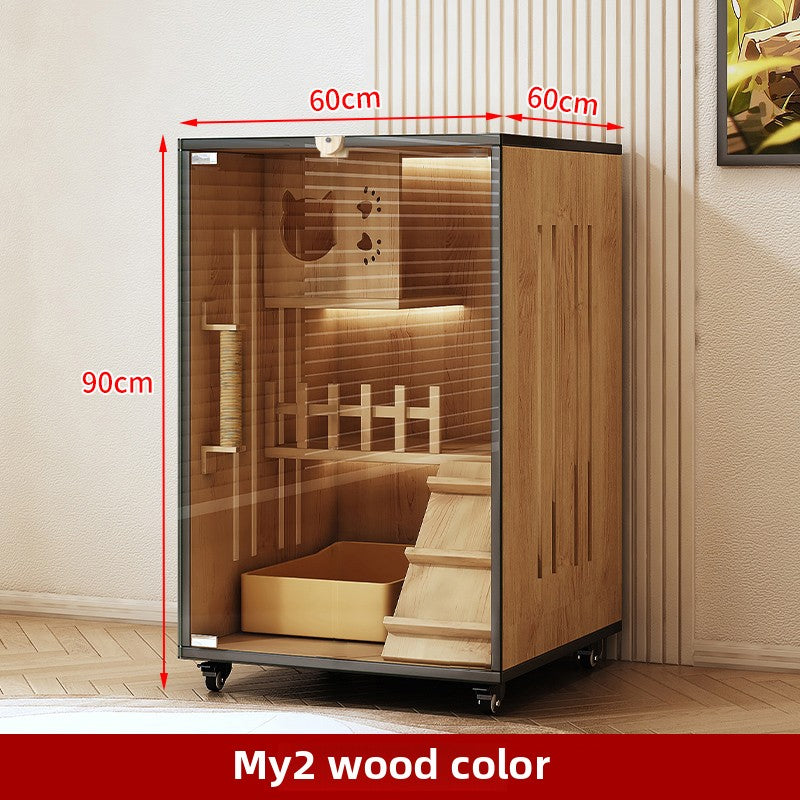 Wholesale Cat Villa Wooden Cat Cage Household Cat Nest Cat House Large Free Space Cat House Luxury Cat House Cat Cabinet