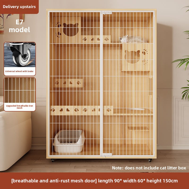 Wholesale Iron Mesh Cat Villa Pet Cabinet Cat Cage Household Indoor Cat Nest Cat House Large Space Cat House Cat House Cabinet