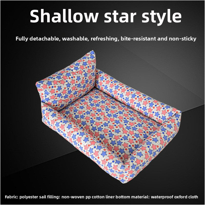 Wholesale summer pet cat kennel pad cage bite resistant full dismantling teddy than bear golden retriever dog kennel