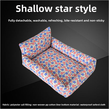 Wholesale summer pet cat kennel pad cage bite resistant full dismantling teddy than bear golden retriever dog kennel