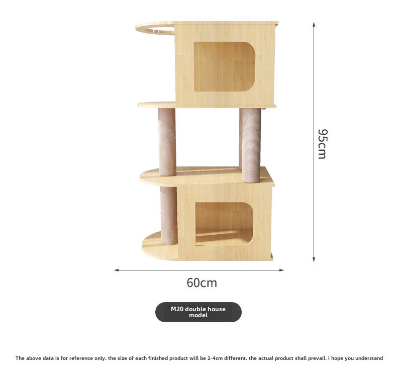 Luxury small cat climbing frame Solid wood cat frame Large cat house Cat nest Cat jumping platform Cat tree