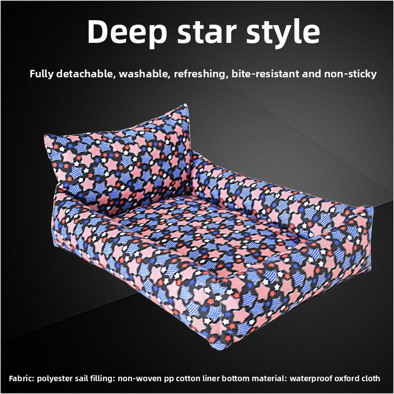 Wholesale summer pet cat kennel pad cage bite resistant full dismantling teddy than bear golden retriever dog kennel